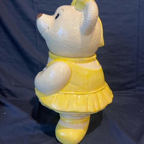 Vintage Metlox Ballerina Bear Cookie Jar - Picture 6 of 10